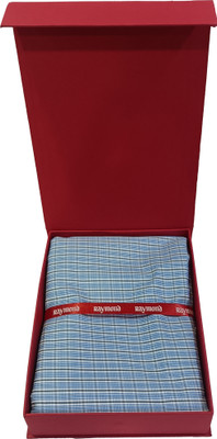 Raymond Pure Cotton Checkered Shirt Fabric