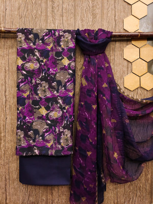 Kashvi Crepe Floral Print Salwar Suit Material