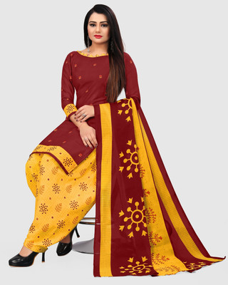 Merira Cotton Blend Printed Salwar Suit Material