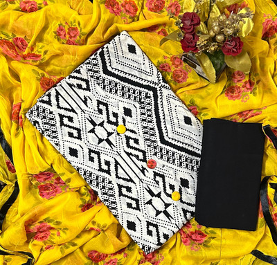EJS Pure Cotton Printed Salwar Suit Material