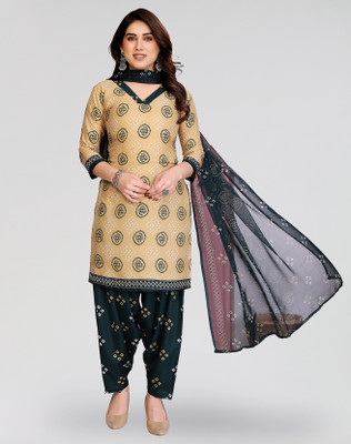 Nirvaan Crepe Printed Salwar Suit Material