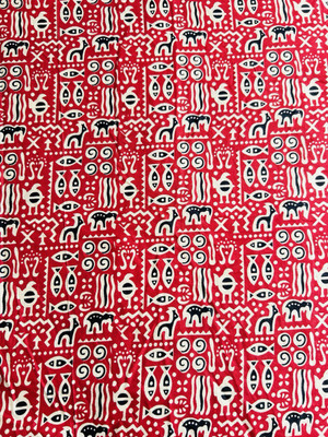 RAHI BOUTIQUE Pure Cotton Printed, Colorblock Blouse Material