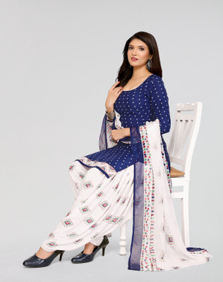 Kaan Crepe Paisley Salwar Suit Material