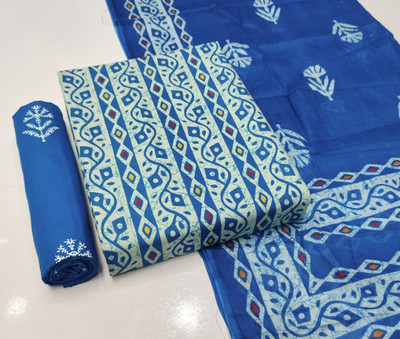 JASH Cotton Blend Floral Print Salwar Suit Material