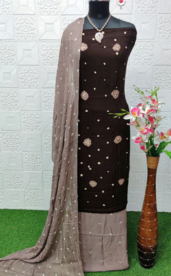 WILLMAKE Cotton Blend Printed Salwar Suit Material