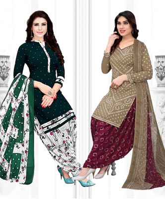 VERCO Crepe Printed Salwar Suit Material