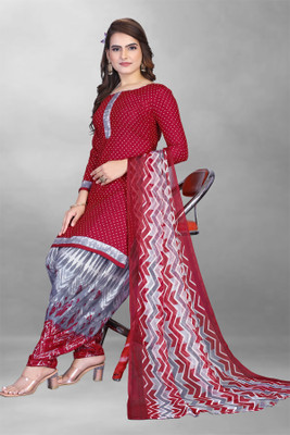 Salya Sila Crepe Printed Salwar Suit Material