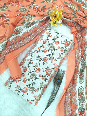 Zubeda Fashion Pure Cotton Floral Print, Printed Salwar Suit Material