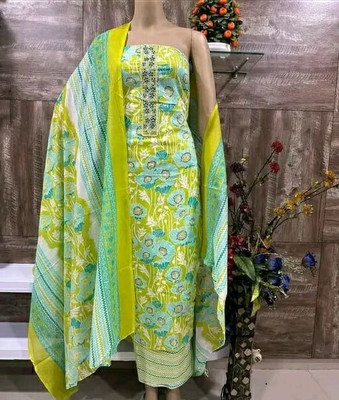Shree paras creation Pure Cotton Printed Salwar Suit Material