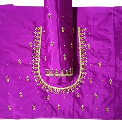 THE ZIVAA Art Silk Embellished Blouse Material