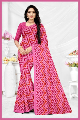 DHYEY CREATION Silk Blend Printed Blouse Material