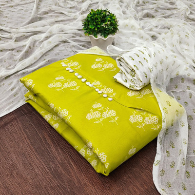 PandadiSaree Cotton Blend Printed Salwar Suit Material
