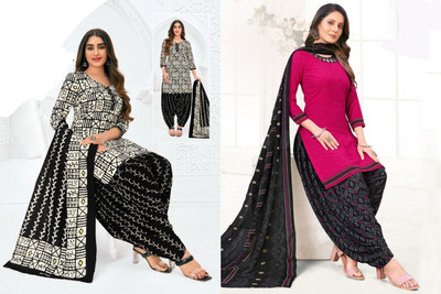 SEWDHAGA Crepe Printed Salwar Suit Material