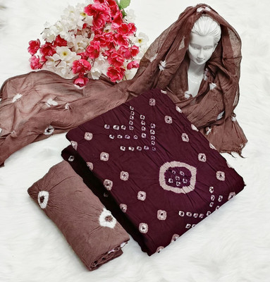 het designer studio Cotton Blend Printed Salwar Suit Material
