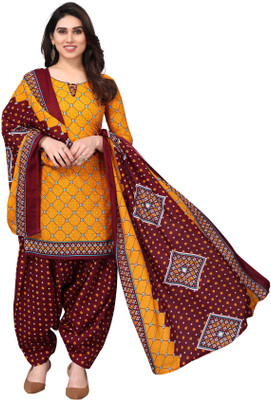 Wonder Weave Cotton Blend Printed Salwar Suit Material
