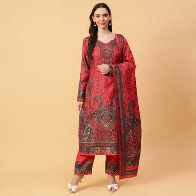 starmoda Wool Printed Salwar Suit Material