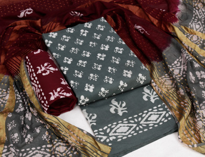 FABZOID Pure Cotton Printed Salwar Suit Material