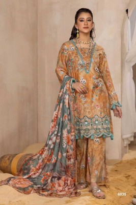 Deeptex Pure Cotton Embroidered Salwar Suit Material