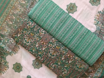 s n textiles Cotton Blend Printed Kurta & Patiyala Material