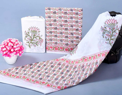 aaliya fashion Pure Cotton Printed Salwar Suit Material