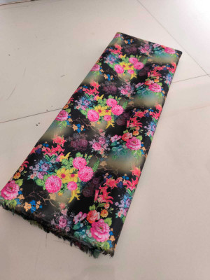 Gopinath creation Satin Printed Blouse Material