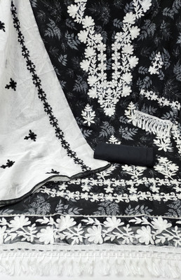 Sanila Cotton Blend Embroidered Kurta & Churidar Material