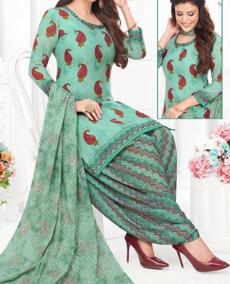 Aumki Crepe Paisley Salwar Suit Material