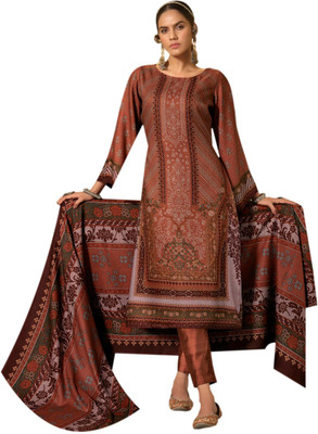 Rosniya Wool Printed Salwar Suit Material