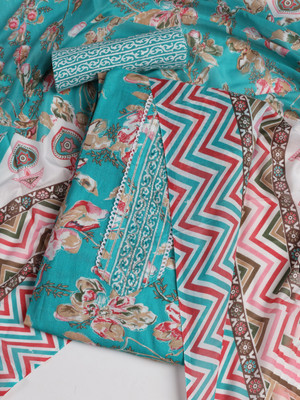 Meena Bazaar Cotton Blend Solid Salwar Suit Material