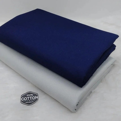 Komal Creation Cotton Blend Solid Shirt & Trouser Fabric