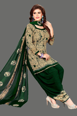 ANIRAV Crepe Printed Salwar Suit Material