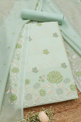 soch Cotton Blend Embroidered Salwar Suit Material