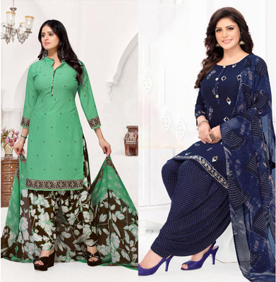 laxmi creation Crepe Printed Salwar Suit Material
