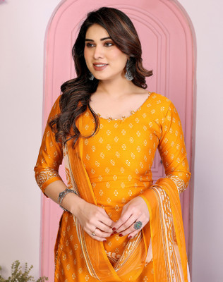 YASHIKA Crepe Printed Salwar Suit Material