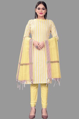 Apnisha Pure Cotton Striped Salwar Suit Material