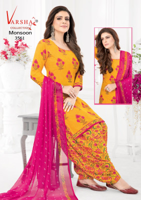 Ansara Crepe Floral Print Salwar Suit Material