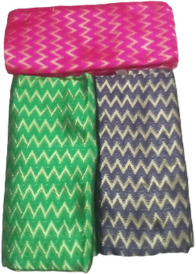 Cotton colors Cotton Blend Self Design Blouse Material