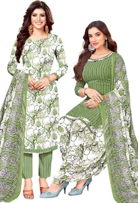 AYKA CLOTHINGS Crepe Printed Salwar Suit Material