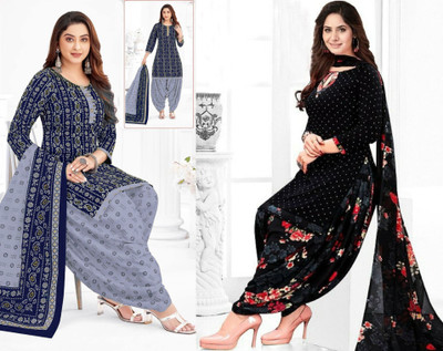 HouseOfCommon Crepe Self Design Salwar Suit Material