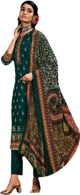 Rosaniya Wool Printed Salwar Suit Material