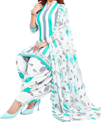 VERCO Crepe Printed Salwar Suit Material