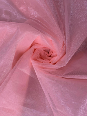 KRISHNAM TRENDS Organza Self Design Multi-purpose Fabric