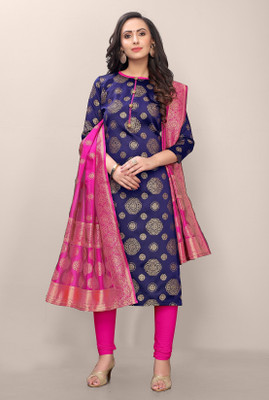 Krishiva Hub Brocade Self Design Kurta & Churidar Material