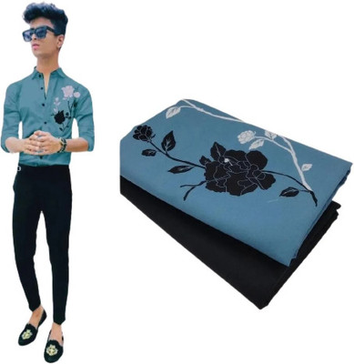 tmcretion Polycotton Printed Shirt & Trouser Fabric