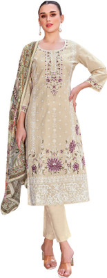 HouseOfCommon Pure Cotton Embroidered Salwar Suit Material