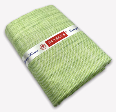 JHABAK'S Cotton Blend Self Design Shirt Fabric