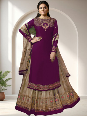 Amit Georgette Embroidered Salwar Suit Material