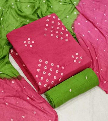 THESIYA FAB Georgette Printed Kurta & Churidar Material