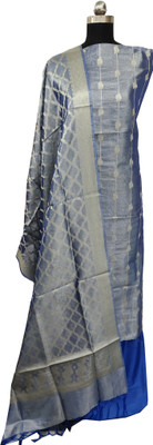 Naveera Organza Self Design Salwar Suit Material