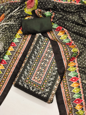 Divastri Silk Blend Embellished, Printed Salwar Suit Material